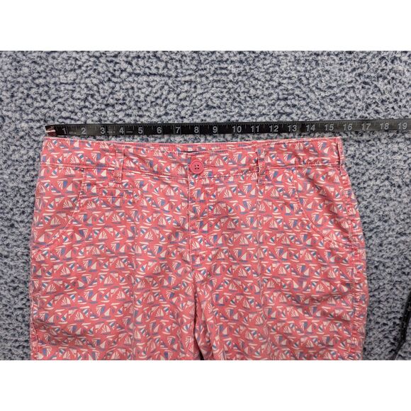 Columbia Super Bonehead PFG Shorts Size 8 Sailboat Nautical Travel Vacation Pink - Picture 9 of 13